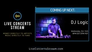 Watch October 14th, 2020 - DJ Logic (8pm EDT / 5pm PDT)